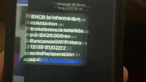 Intento de estafa por SMS