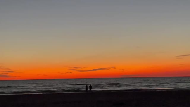 Sunset in the beach