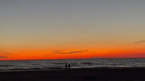 Sunset in the beach