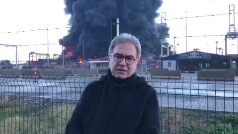 Fire at port in Turkey