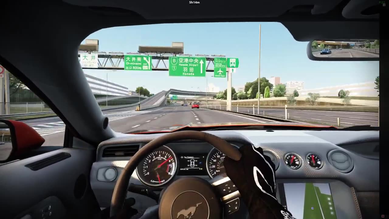 ACELERANDO NO TRANSITO MUSTANG GT - ASSETTO CORSA - G29