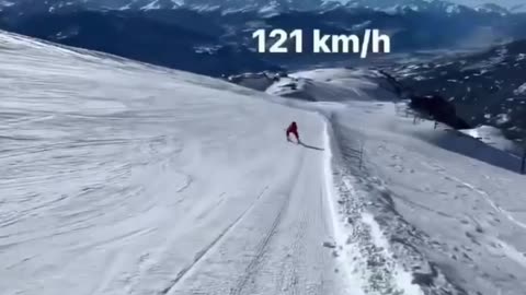 how fast can you be on skis?