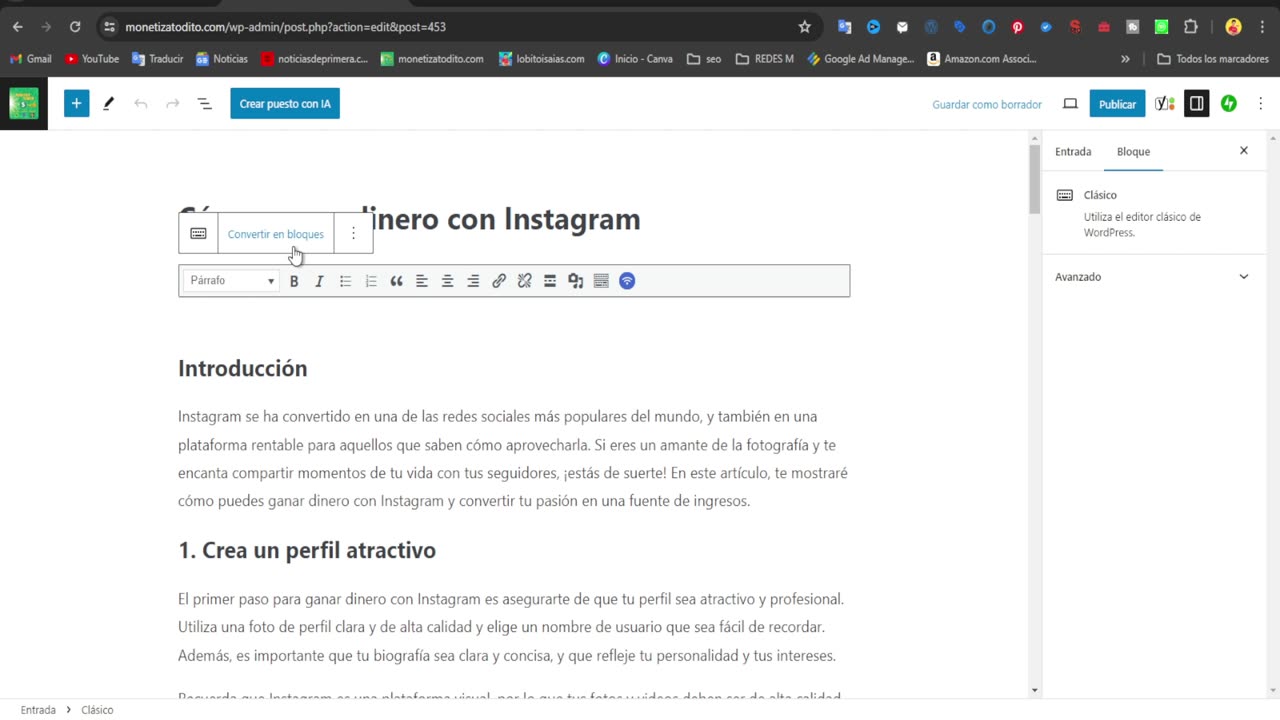 LA MEJOR INTELINGENCIA ARTIFICIAL PARA CREAR ARTICULOS SEO