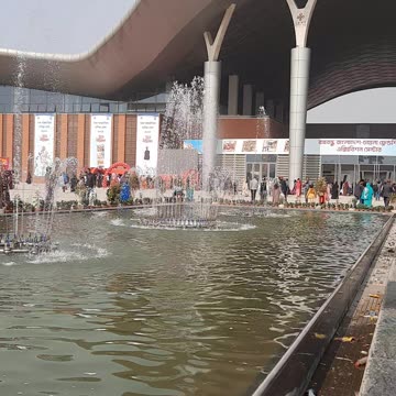 Amazing Dancing Fountain Show in Trade Fair 2023 #shorts