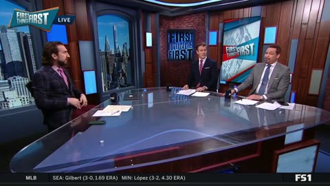 FIRST THING FIRST Nick Wright reacts to Jalen Brunson drops 29-pts as Knicks lead Pacers 2-0