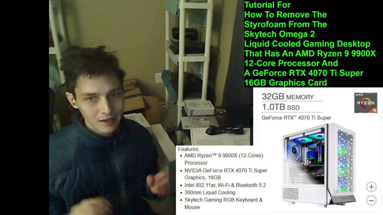 Tutorial For How To Remove The Foam From The Skytech Omega 2 Liquid Cooled Gaming Desktop