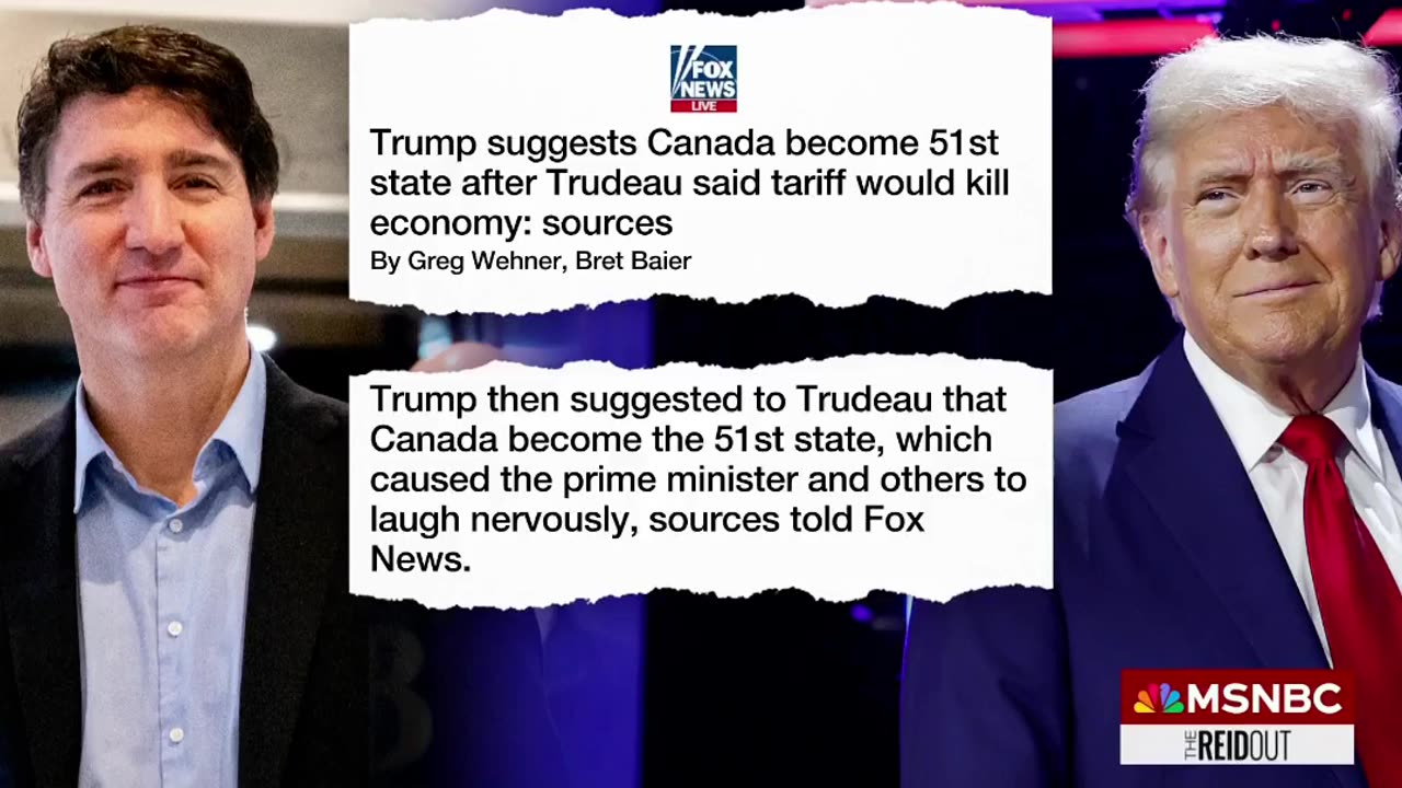 Joy Reid is melting down over Trump joking about annexing Canada and