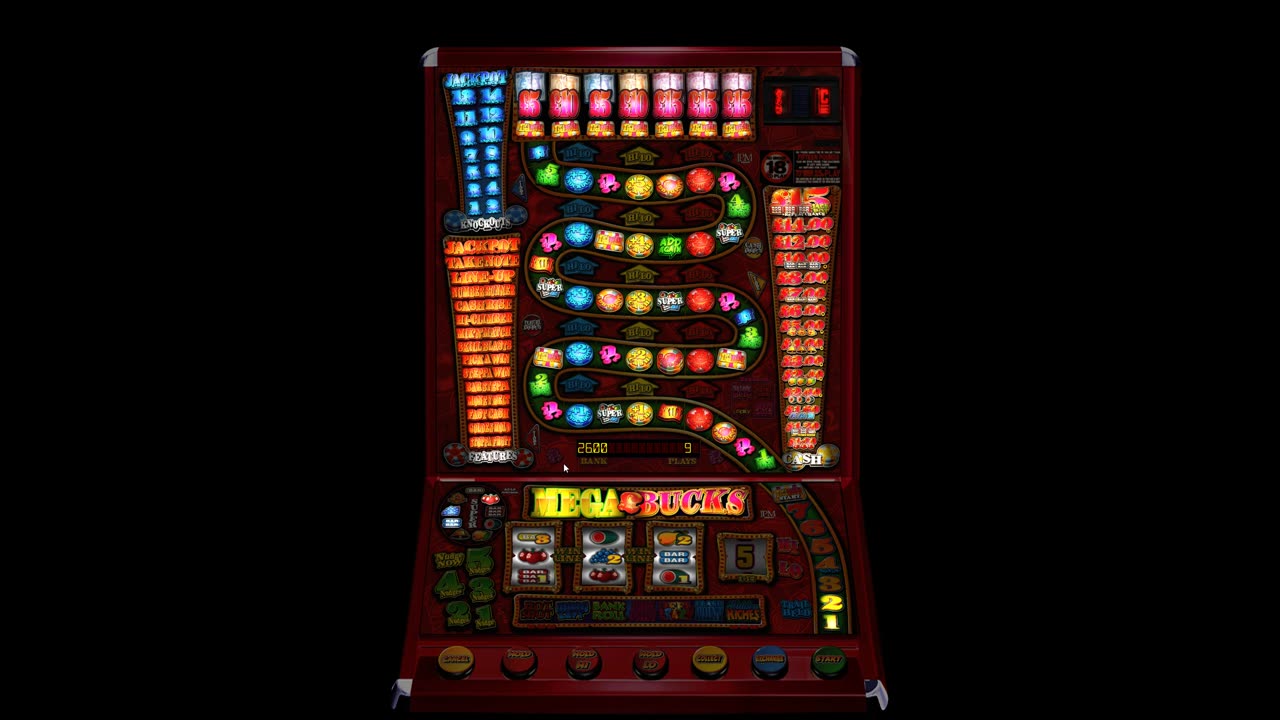 Mega Bucks £15 Jackpot JPM Fruit Machine Emulation