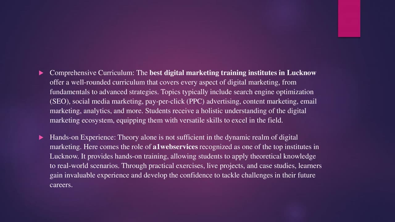 Unveiling the Benefits of the Best Digital Marketing Training Institute in Lucknow