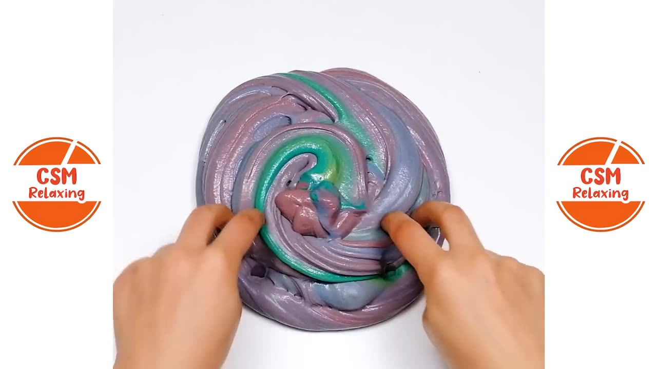 Satisfying slime ASMR video