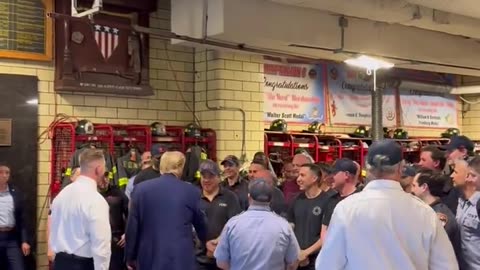 New York Fire Department Employee To Trump - "Sir, save us please!"