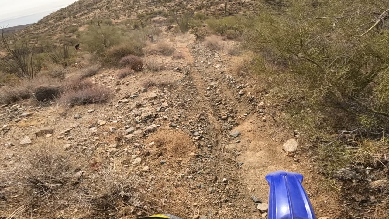 Chasing Open A and AA guys on single track