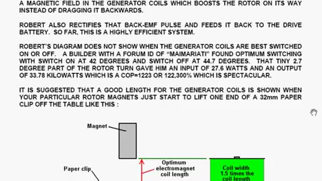 Plans to build a free energy device that gives 8 times the energy put into the motor