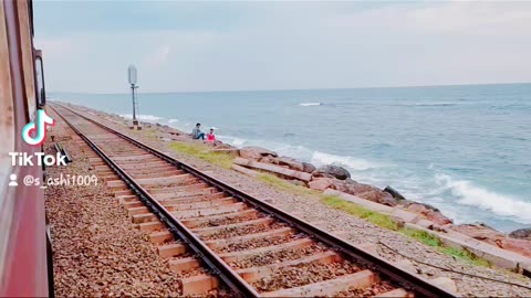 Beach side railway ❤️