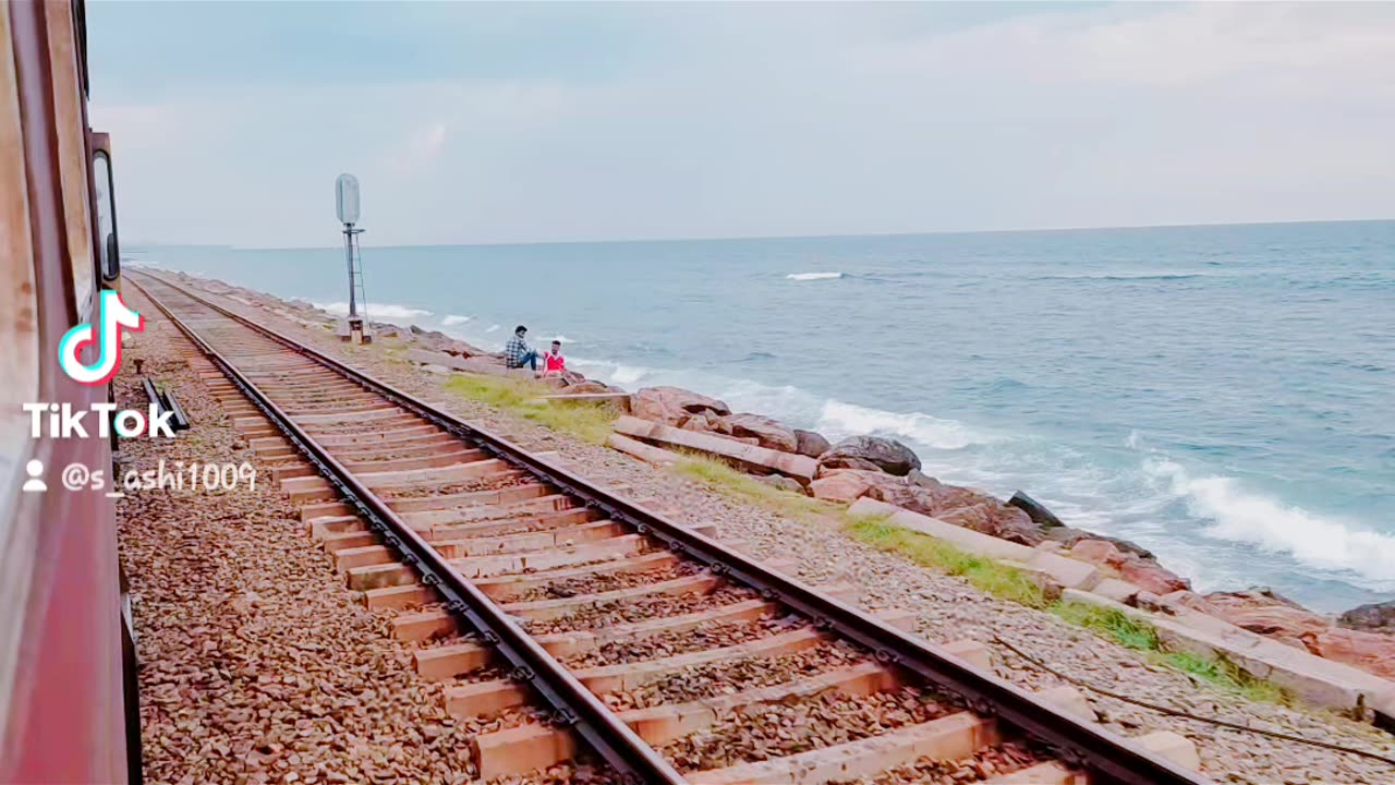 Beach side railway ❤️