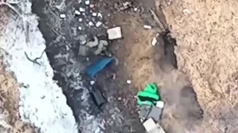 Raining Grenades on Russian Trench Head