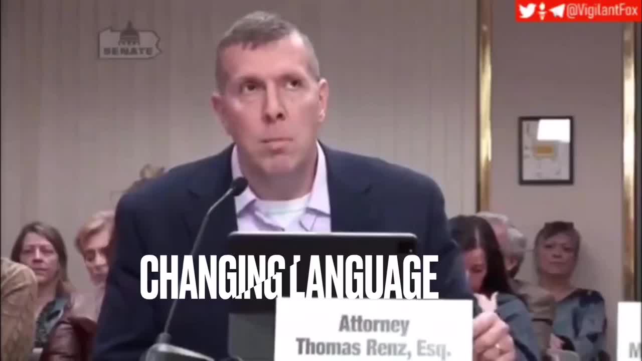 They changed the definition of VAXXINE - Attorney Thomas Renz / Senate Hearings