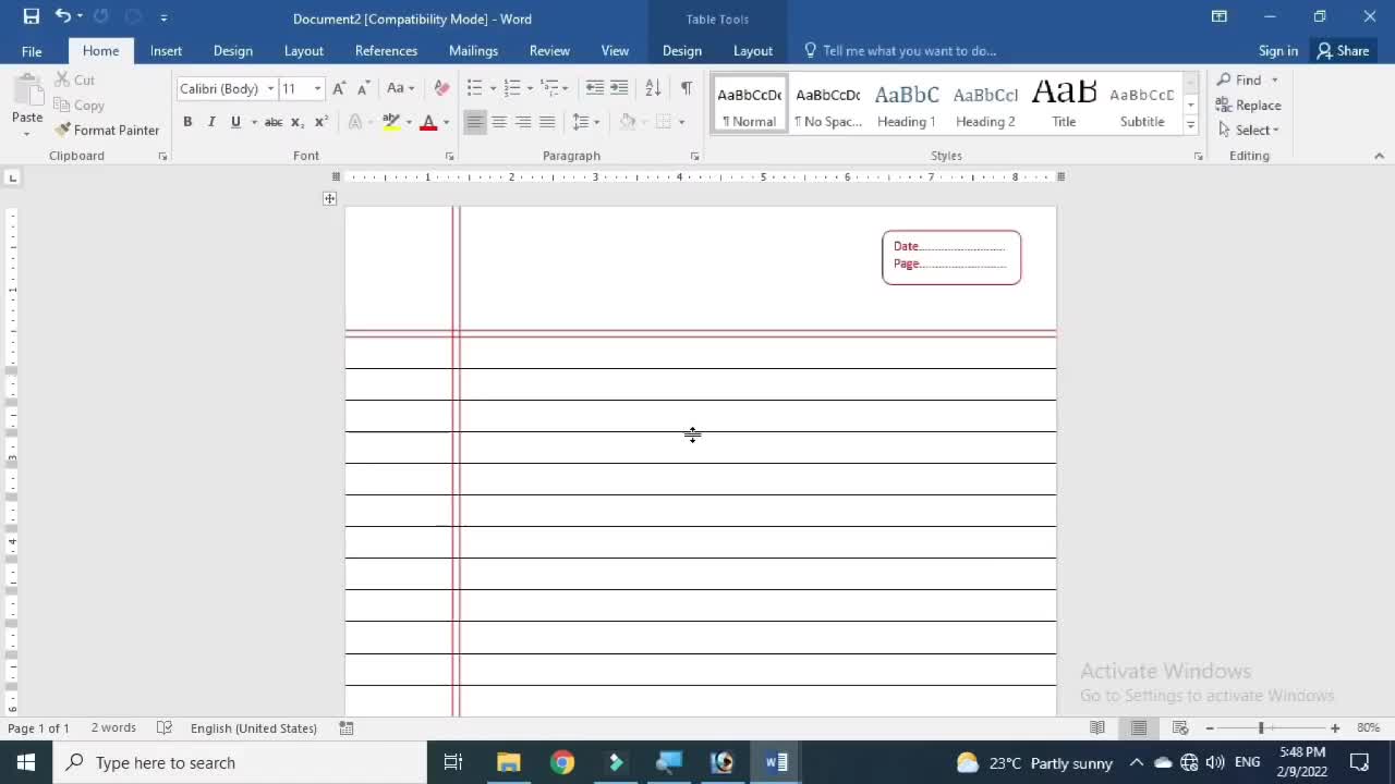 How to make Notebooks in Microsoft word easily