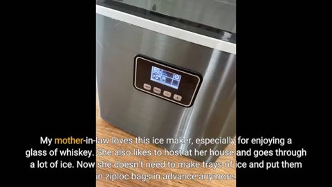 #IceMaker Countertop - 40Lbs/24H Auto Self-Cleaning 24-Overview