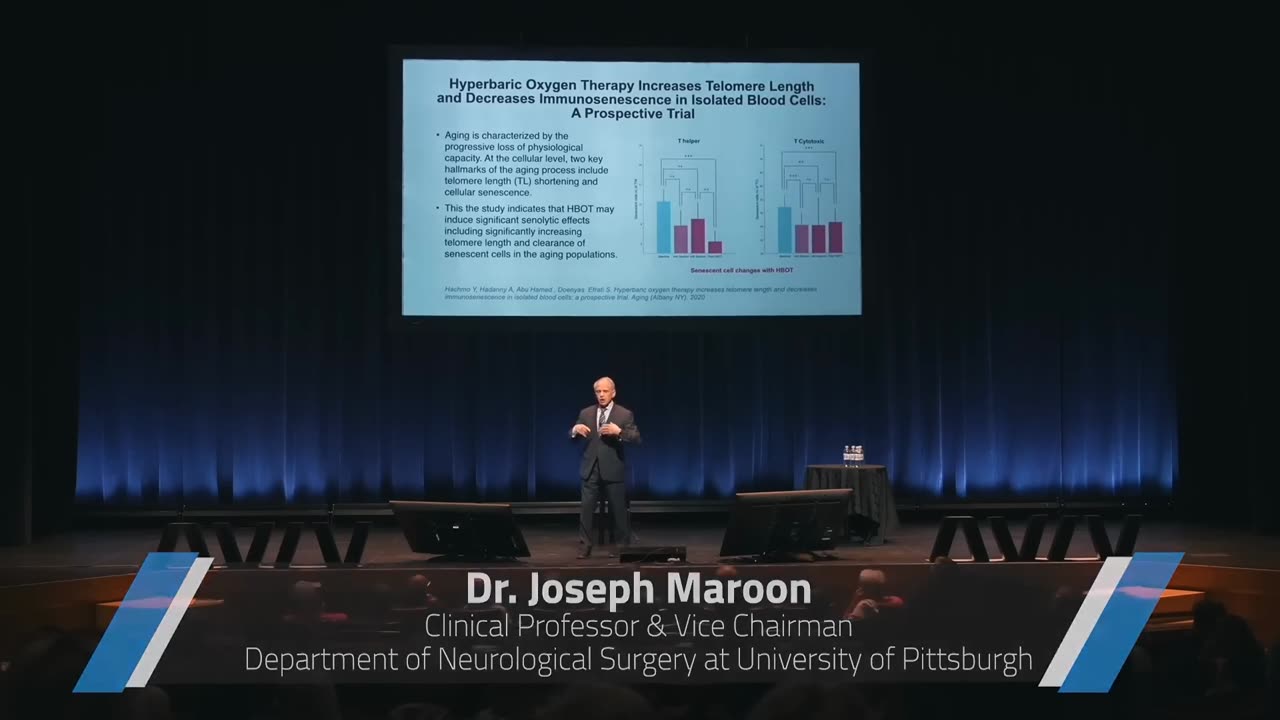 Dr. Joseph Maroon - Hyperbaric Oxygen Chamber Therapy Lengthens Telomere By 100%