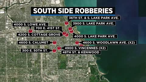 Armed robbers strike 13 times in 2 hours on South Side