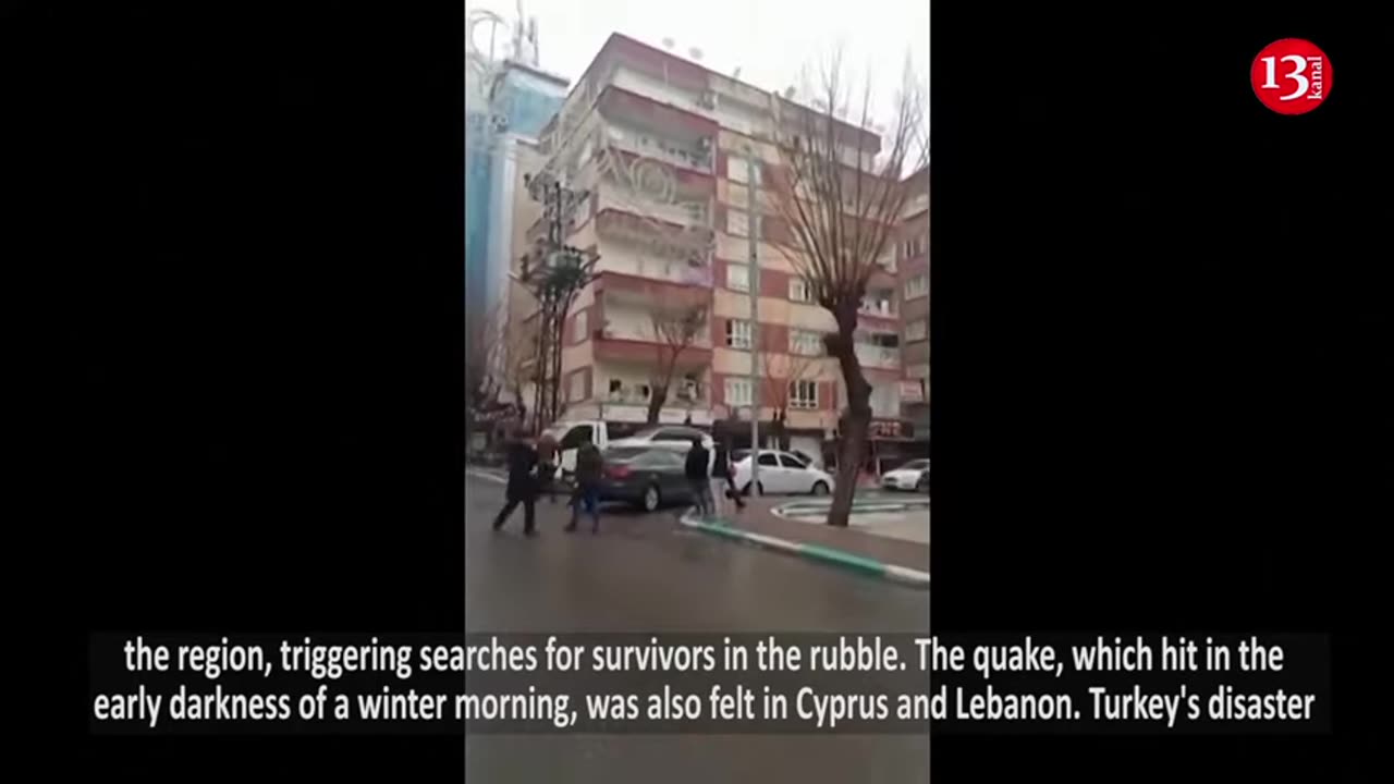 MOMENT: Dramatic video shows building collapsing after Turkey quake