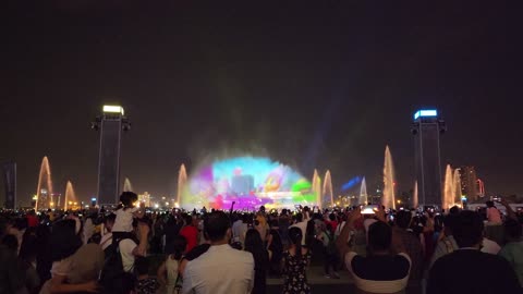 Festival city laser show in dubai