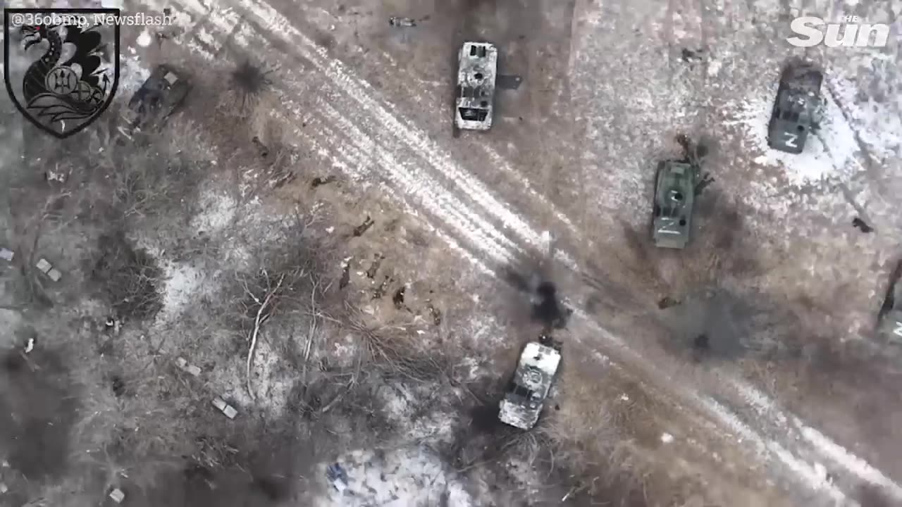 The Sun: Ukrainian marines destroy Russians in armoured vehicles near Donetsk