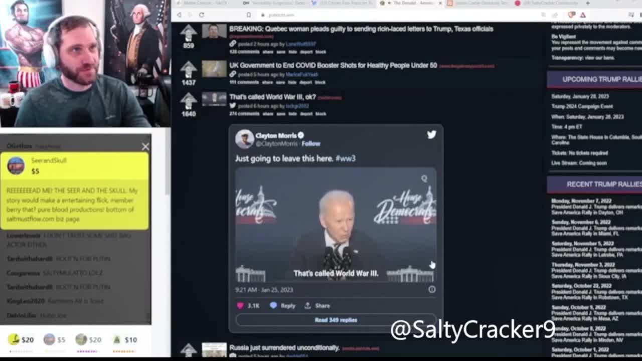 SALTY CLIP 45 BIDEN ESCALATES WWIII AND DEFUND NATO