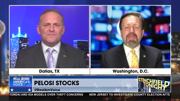 Nancy Pelosi's rich because of legalized Insider Trader. Sebastian Gorka with Grant Stinchfield