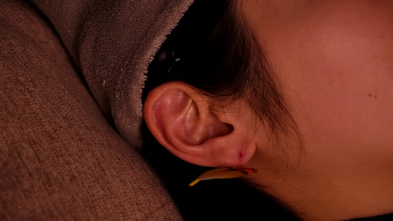 ASMR Gentle ear cleaning will lull you to sleep