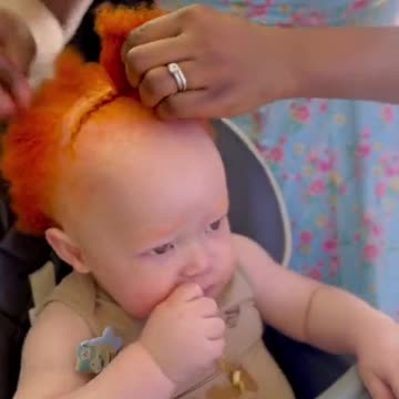 Toddler boy hairstyle 😍🧡he loves getting his hair done
