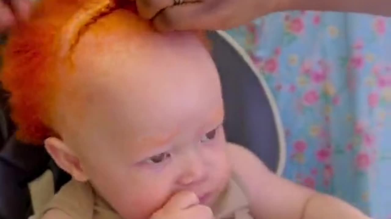 Toddler boy hairstyle 😍🧡he loves getting his hair done