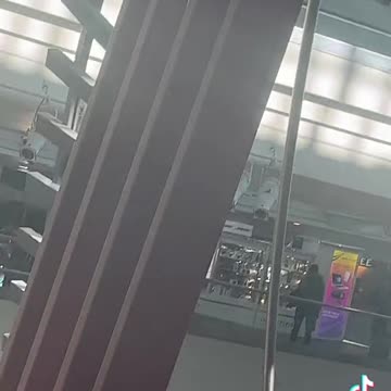 Flat Earth map at Denver International Airport