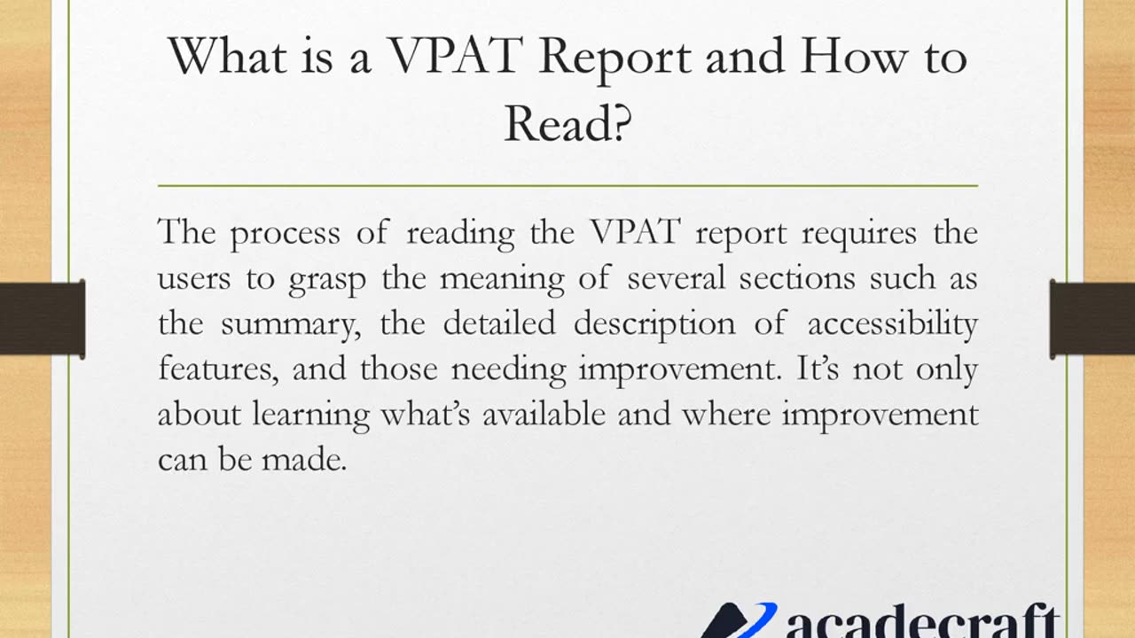 Understanding VPAT Accessibility