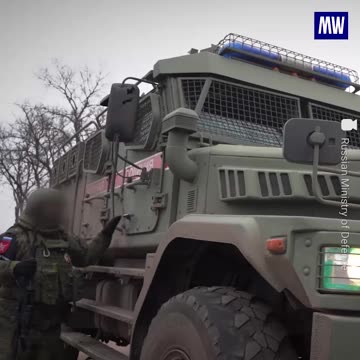 Russian military police at work