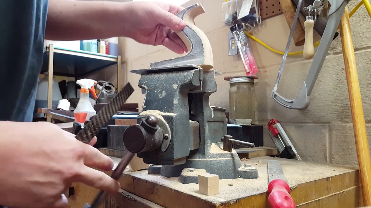 Making a Double Iron Jack Plane - Part 16 - More Handle Work