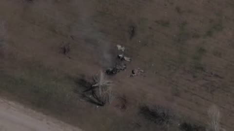 Ukrainian squad hit by a Russian ATGM Crew