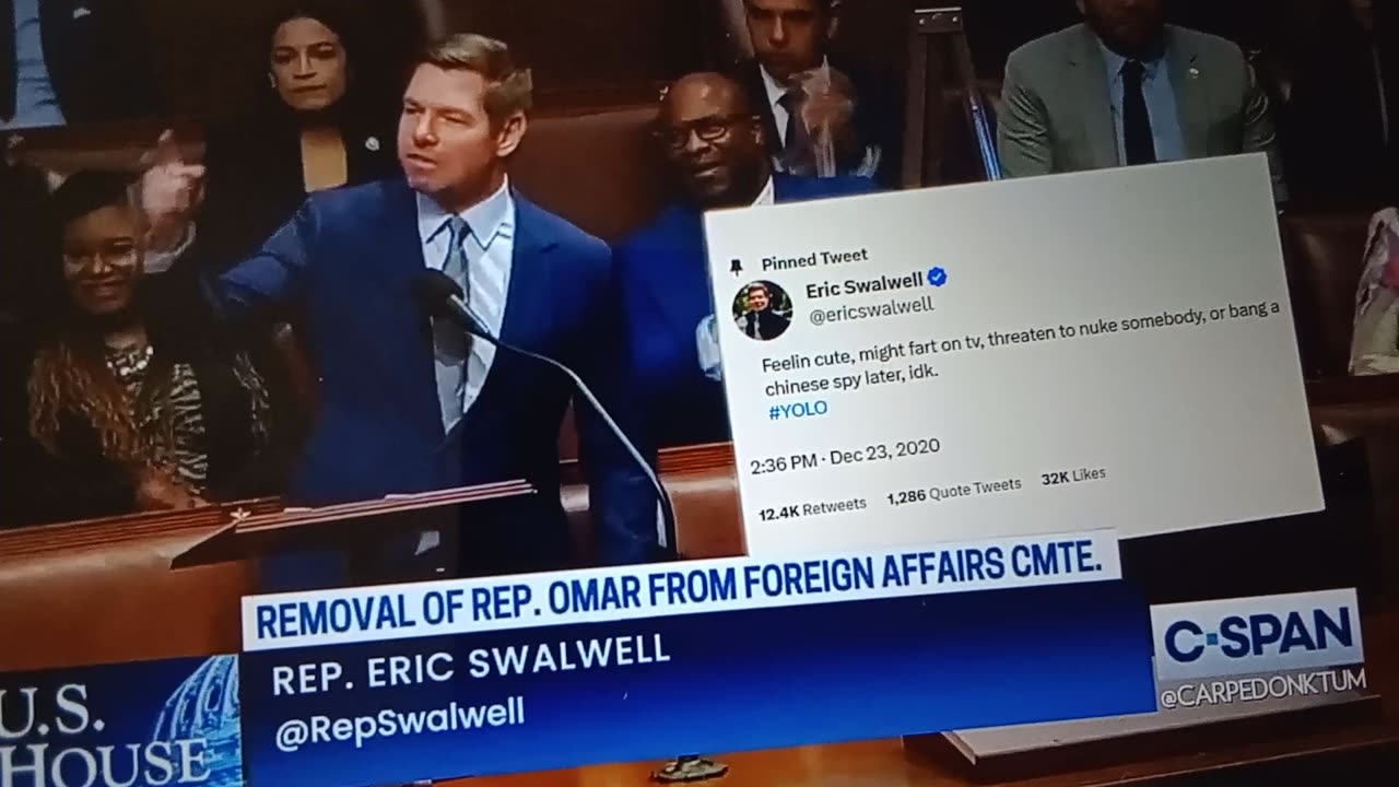 Carpe's video of Mocking Eric Swalwel 😂😂