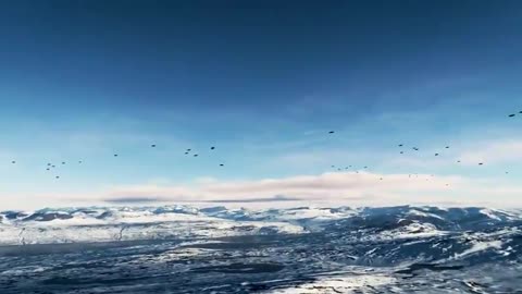 Antarctica - Swarm of UFOs spotted over the Transantarctic Mountains today