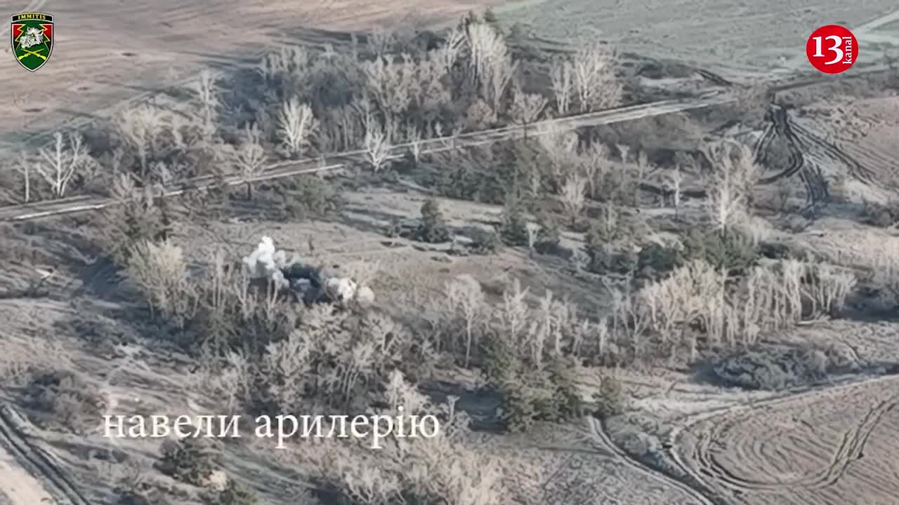 Vehicle carrying Russians to the battle and filled with soldiers, shot before reaching destination