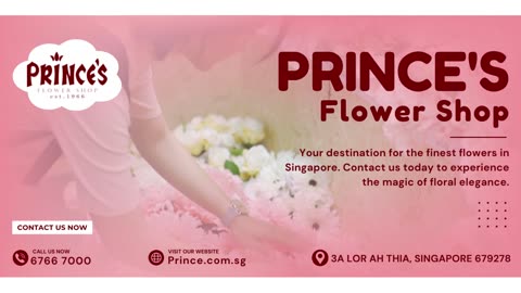 Send Stunning Flower Bouquet Delivery in Singapore - Prince’s Flower Shop