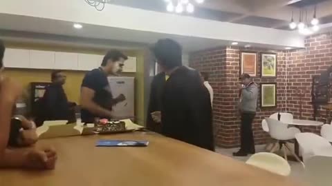 Fight in the office, celebration gone wrong