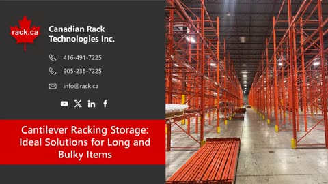 Cantilever Racking Storage Ideal Solutions for Long and Bulky Items