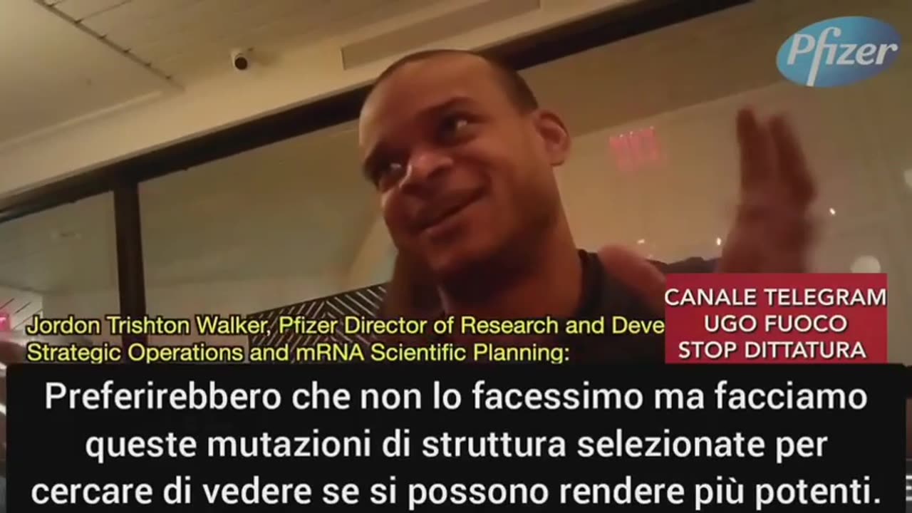 “Jordon Trishton Walker, direttore di ricerca e sviluppo per le operazioni strategiche e i piani scientifici MRna di Pfizer🤮🤮🤮 viene registrato di nascosto da un giornalista di Project Veritas!!”😇💖👍