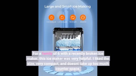 Dreamiracle #IceMaker Machine Countertop 26 lbs in-Overview