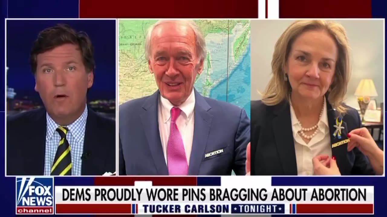 Democrats Wore Pins Promoting Human Sacrifice To Biden’s State Of The Union Address - Tucker Carlson