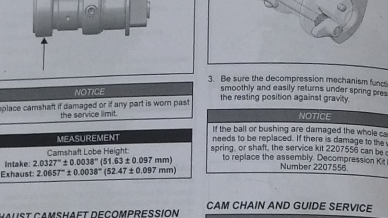 Polaris engine decompression / decompresser ball Polaris ranger