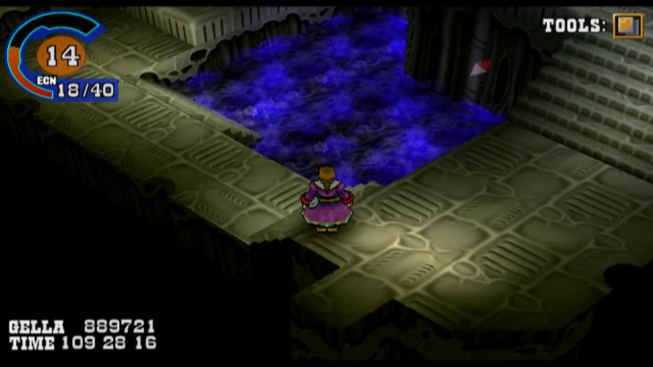 Wild Arms 3 - Demondor First Puzzle (White Crystal on ledge) Solution