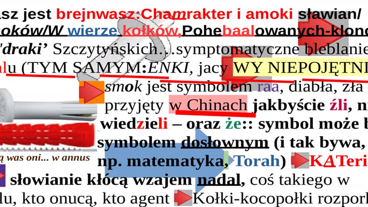 Wasz jest brejnwasz:Chamrakter i amoki sławian/ smoków/W wierze kołków,Pohebaalowanych-klonów